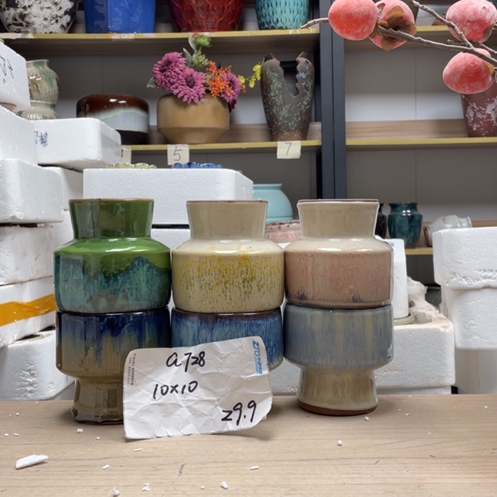 粗陶多肉花盆微瑕728