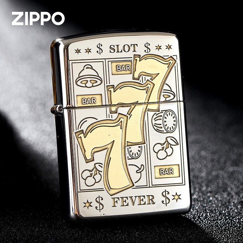 ZIPPO/之宝打火机精雕幸运777原装正品煤油防风送礼男士礼物-DYJ1