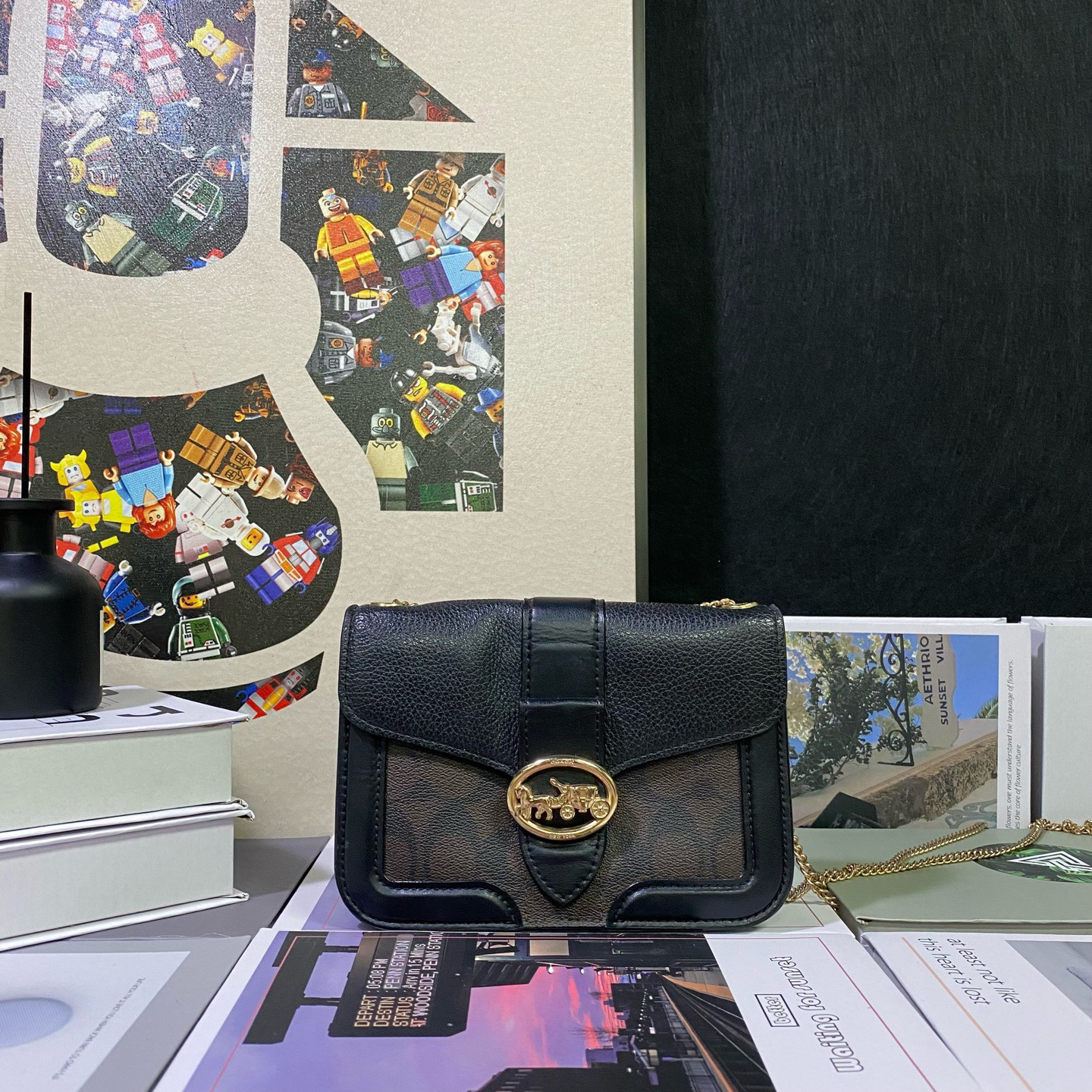 95新 COACH/蔻驰 21964斜挎包19*13