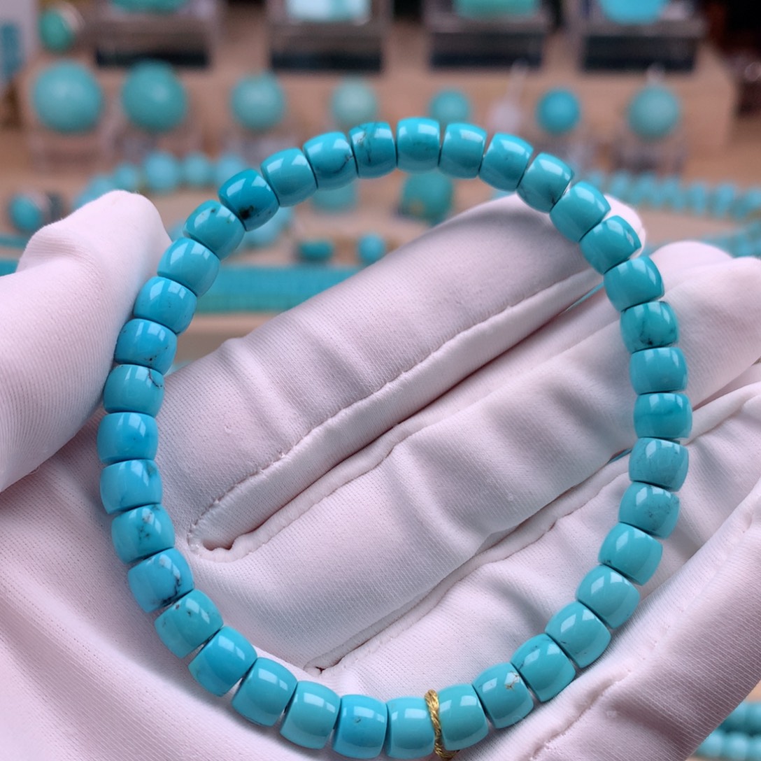 绿松石未镶嵌珠宝奇石6.2mm