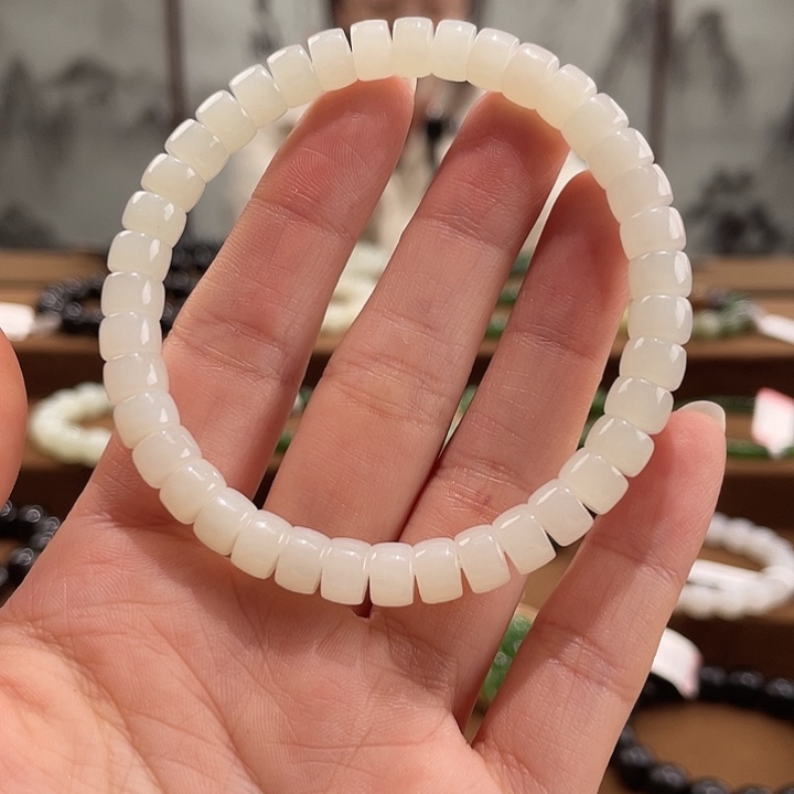 和田玉未镶嵌手链