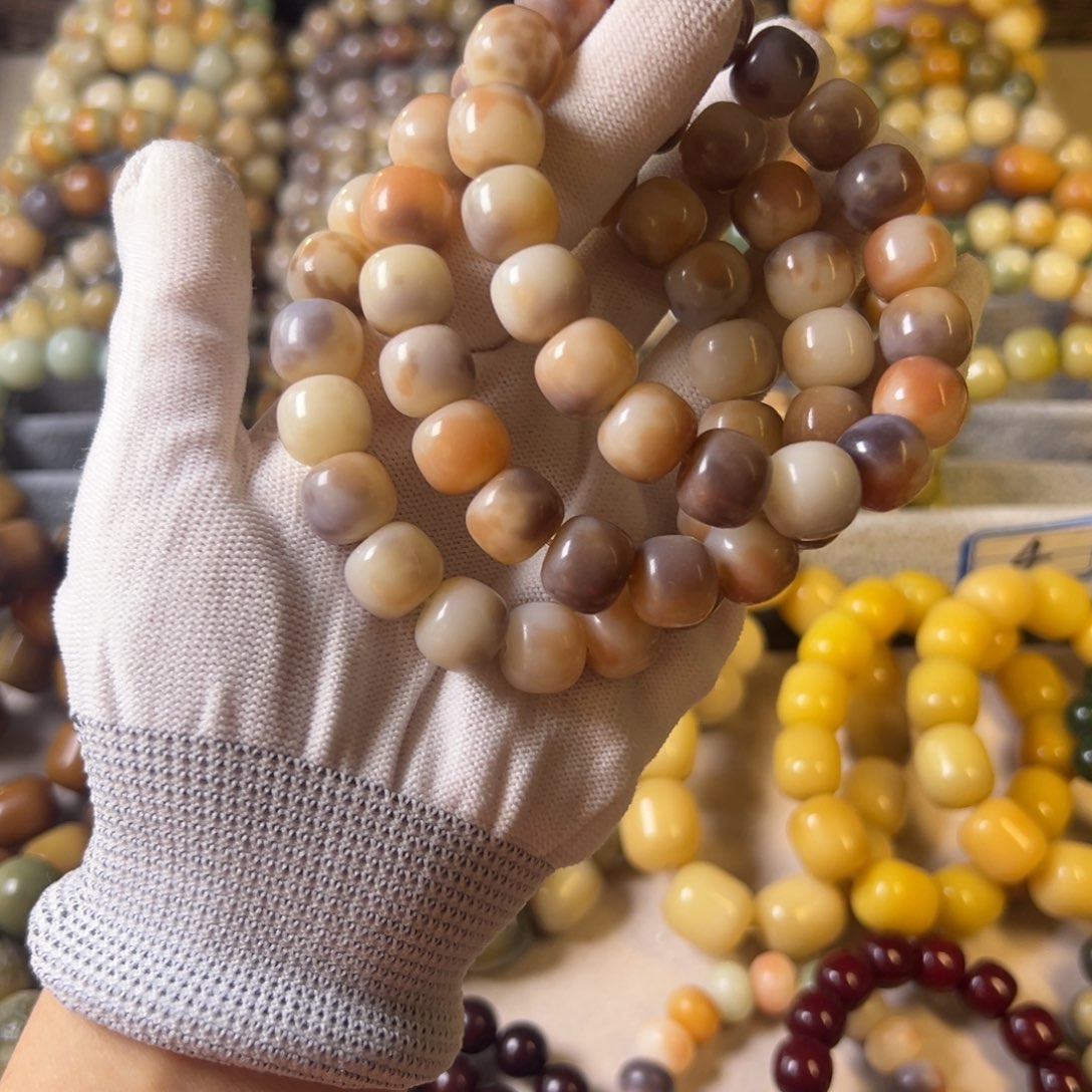 菩提根/象牙果手串桃花酿桶珠卡13