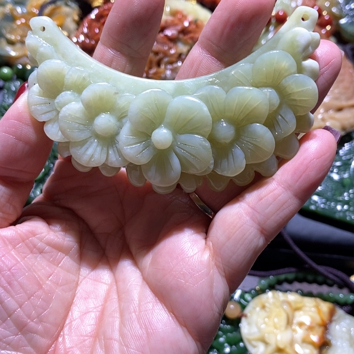 岫玉毛衣链未镶嵌