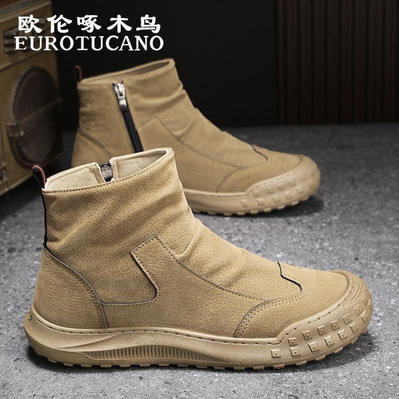欧伦啄木鸟EUROTUCANO男鞋冬季防滑耐磨工装劳保鞋男士休闲马丁靴