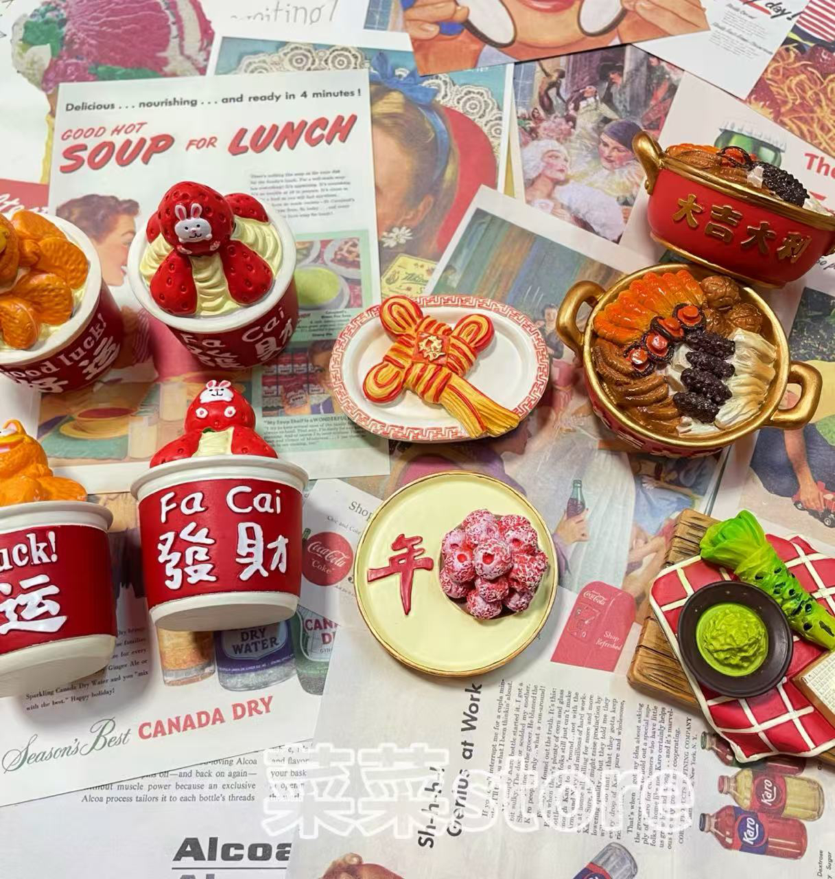 菜菜store｜特色摆件 创意冰箱贴 补  米 邮