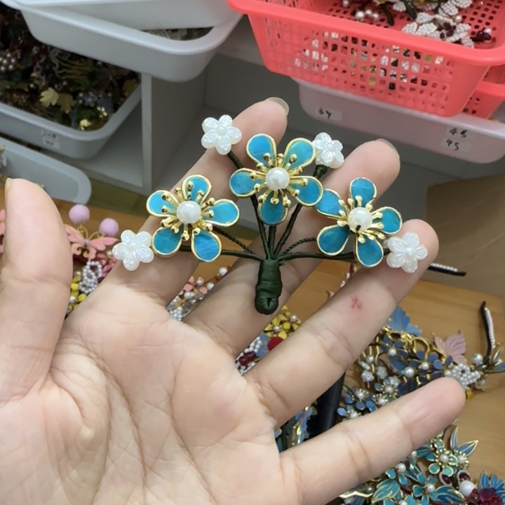 醋酸铁合金鹅毛仿点翠