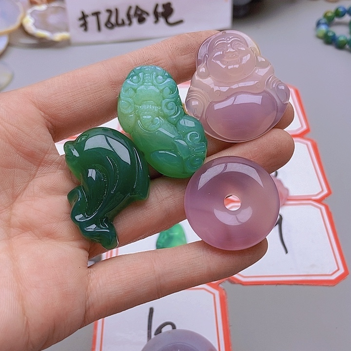 【闪购商品】玛瑙/玉髓珠宝半成品未镶嵌虹