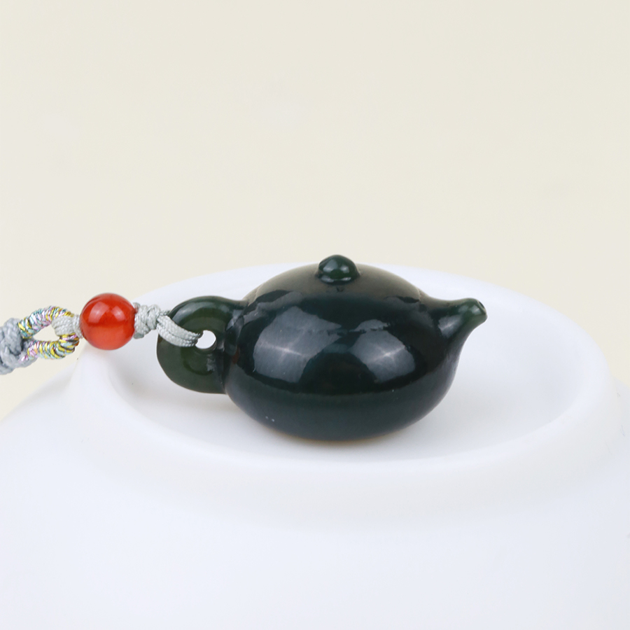 链接250-和田玉-青玉茶壶-新疆塔青-18*25*12.5mm-RYRS