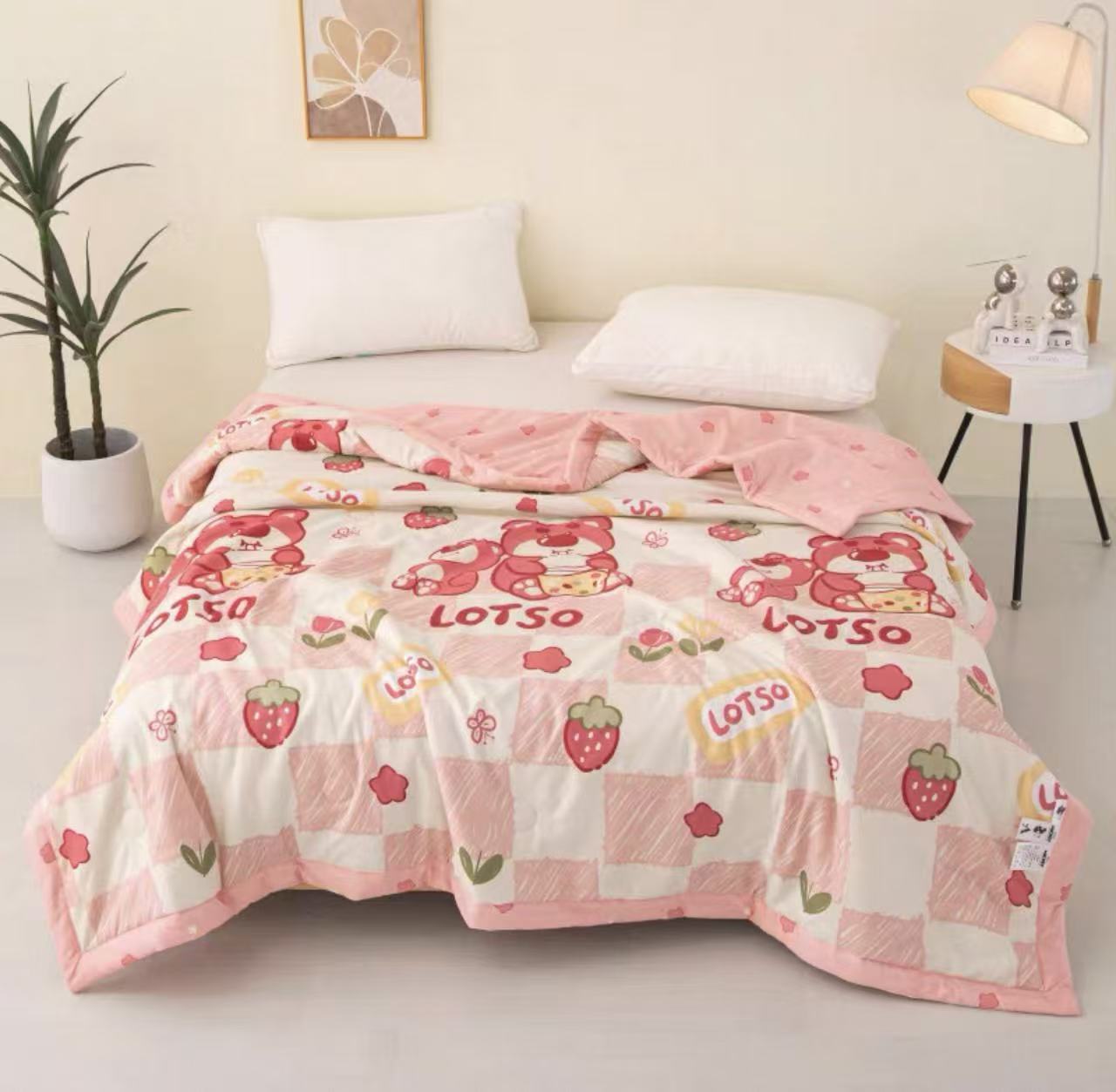 新款卡通印花夏凉被