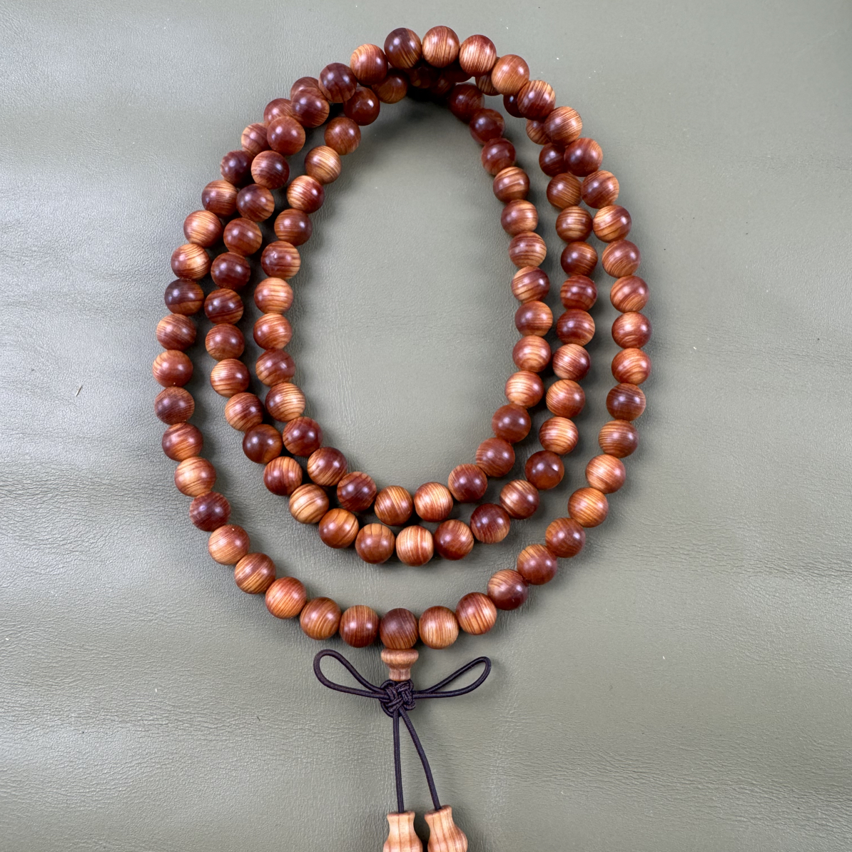 太行崖柏0.8糖心玉化料108珠