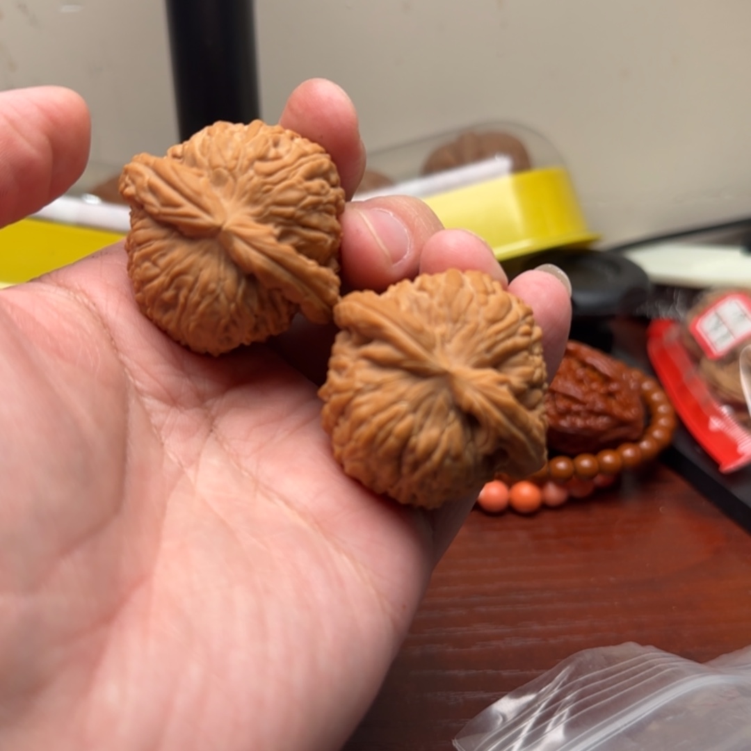 文玩核桃把件白狮子