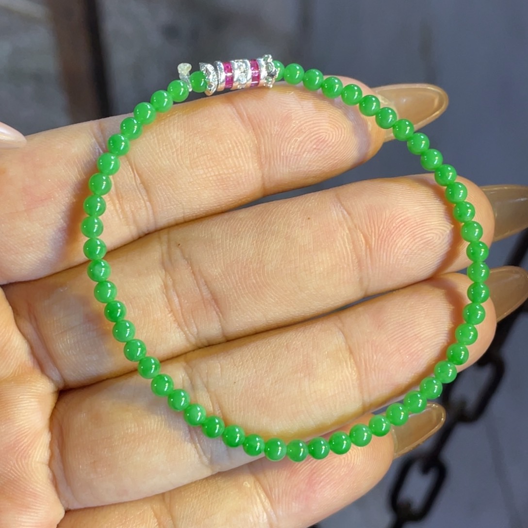 颈饰未镶嵌翡翠小米珠