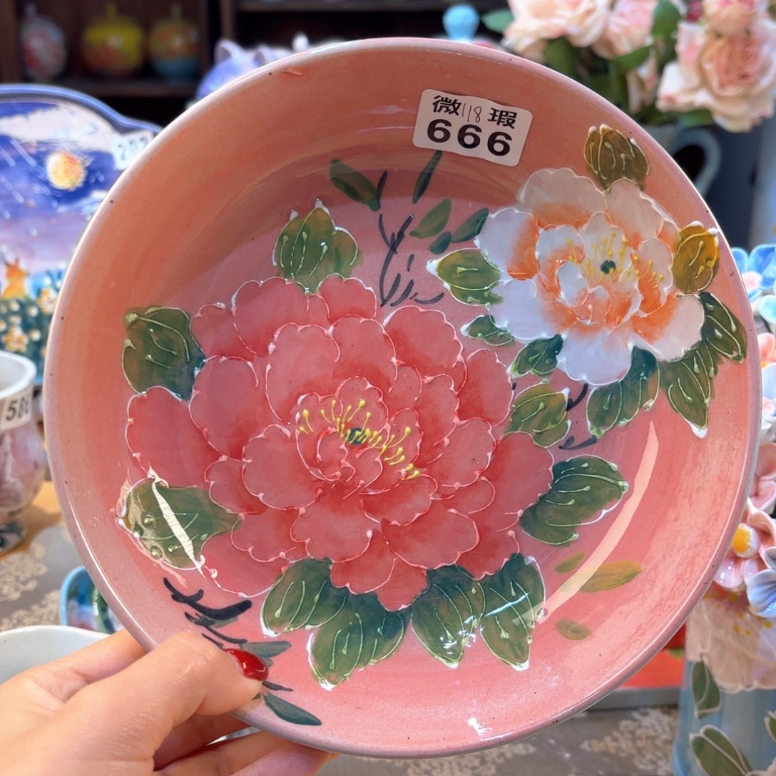 景德镇手绘高温釉下彩陶瓷茶具