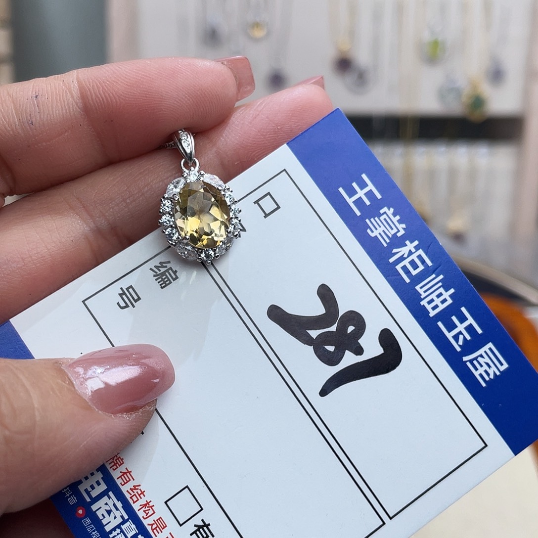 颈饰银S925镶嵌水晶