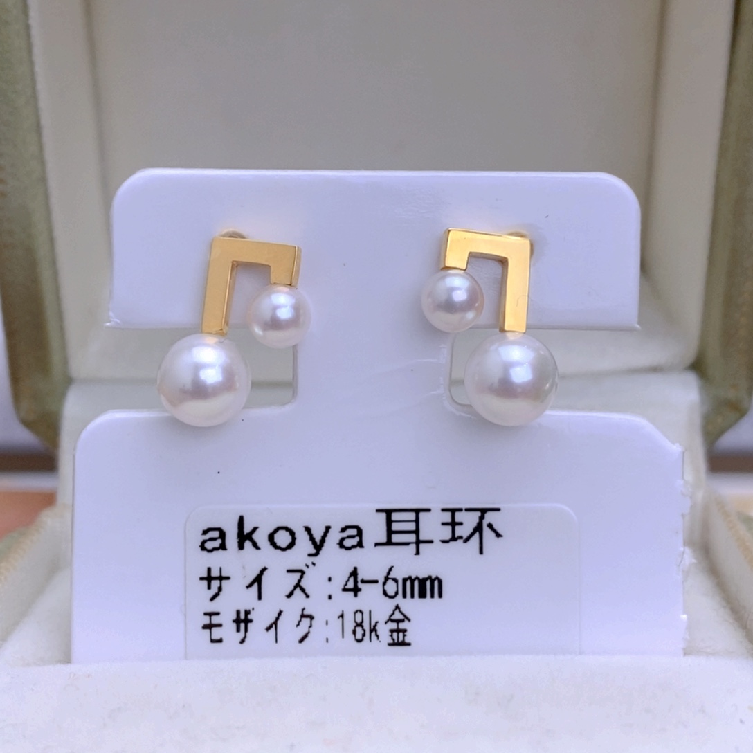 海水珍珠耳饰18K金镶嵌