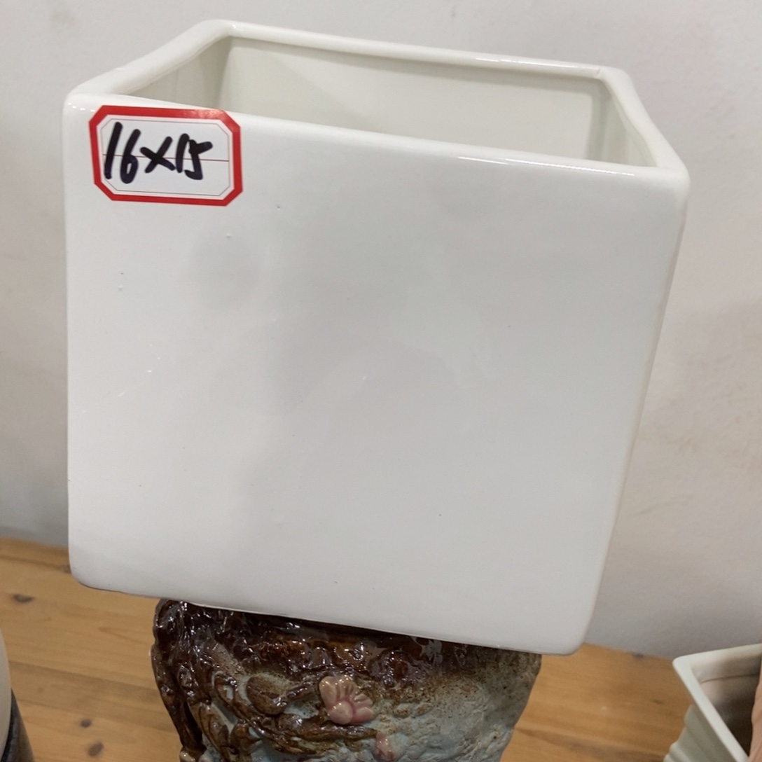 红陶高温陶瓷花盆
