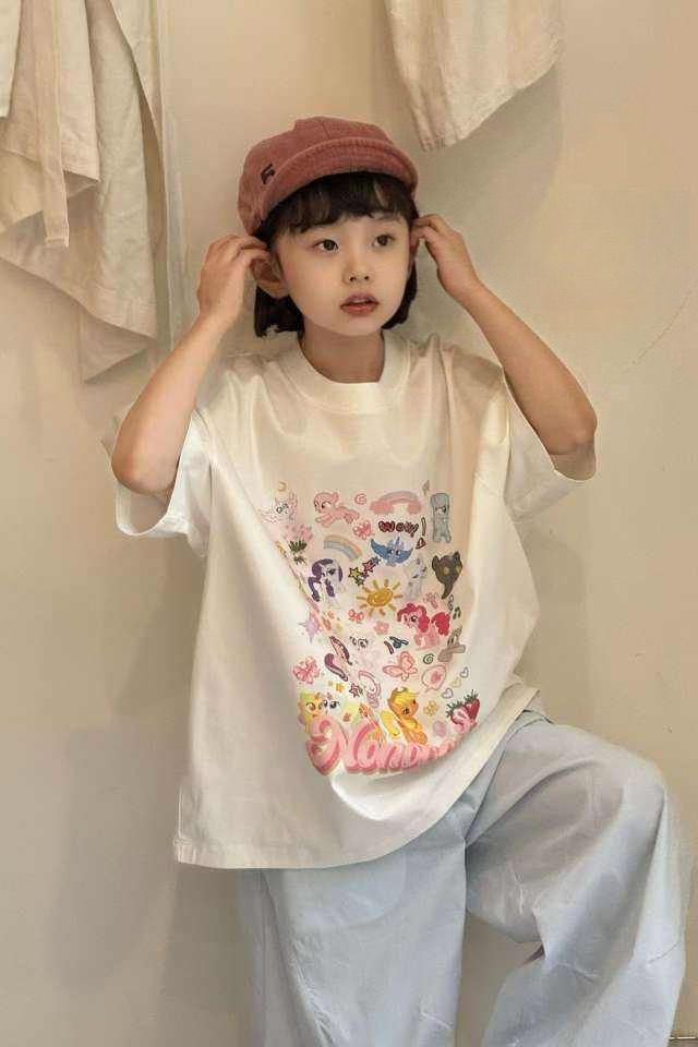 潮童卡通小马宝莉印印花短袖806-98