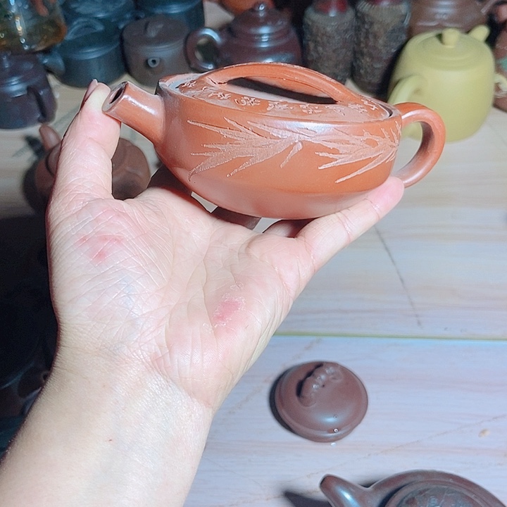 紫砂茶杯宜兴紫砂全手工制作