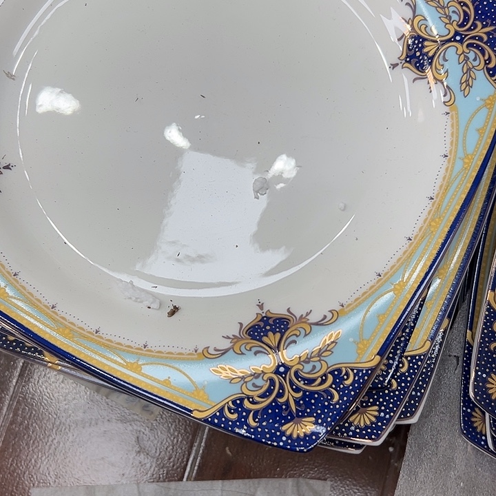 搪瓷瑕疵8寸圆方盘4个装