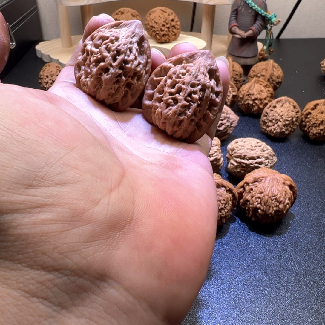 核桃手串/手链边34高41秦岭野生腊皮鸡心