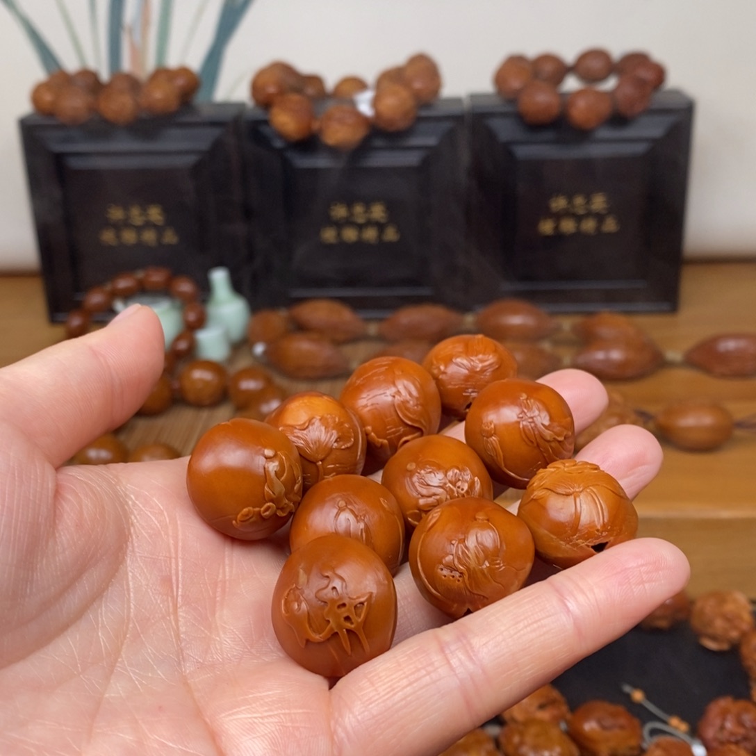 手串橄榄核曹华老师荷叶无相
