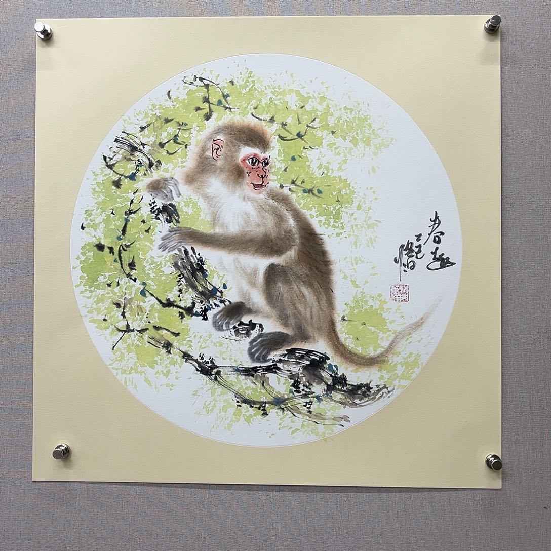 国画艺术家真人手绘