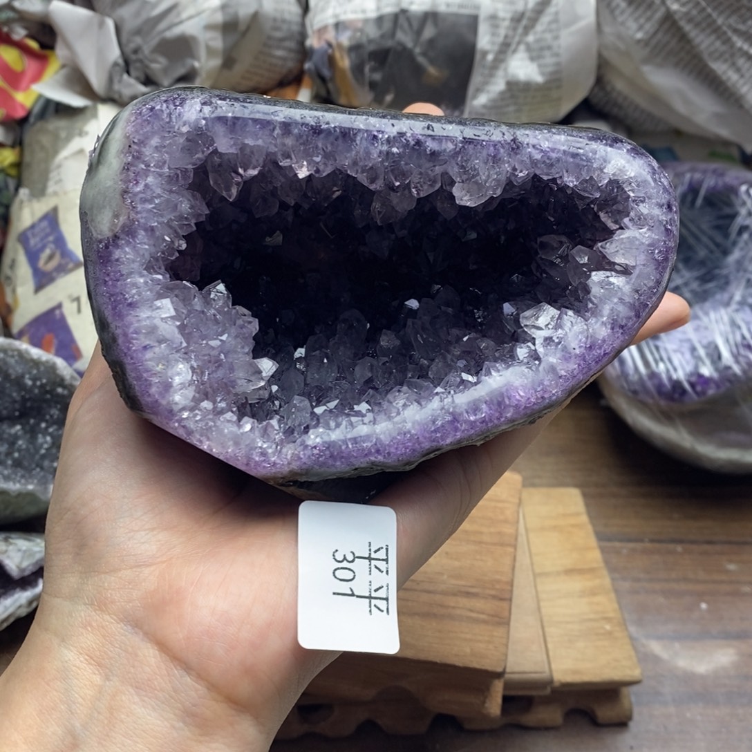 紫晶珠宝半成品未镶嵌