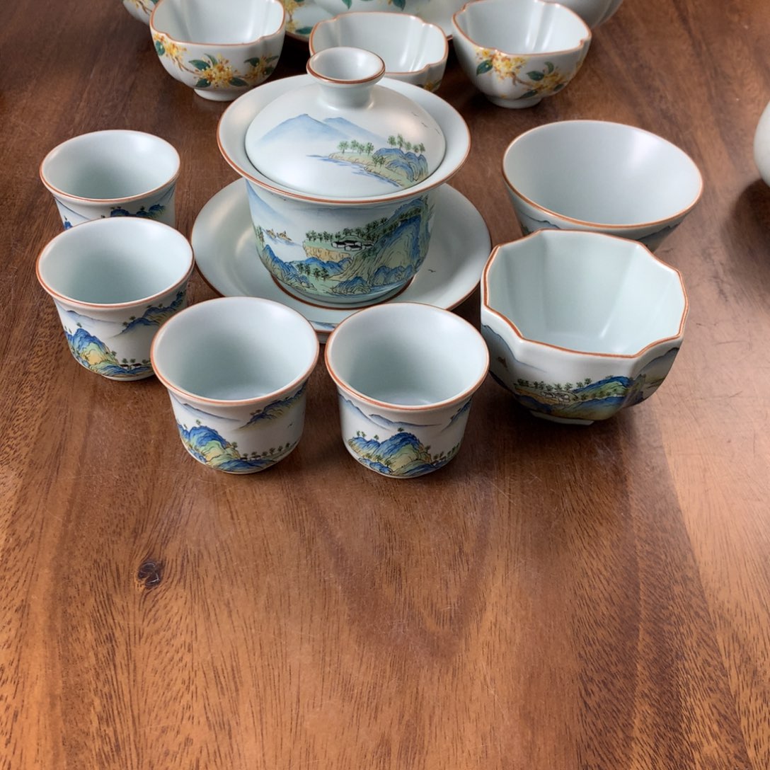 好*景仙南汝窑千里江山套组