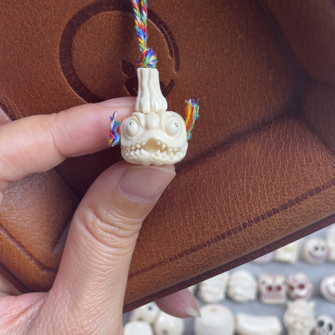 猛犸象牙手串/手链/手镯16恶魔南瓜三通