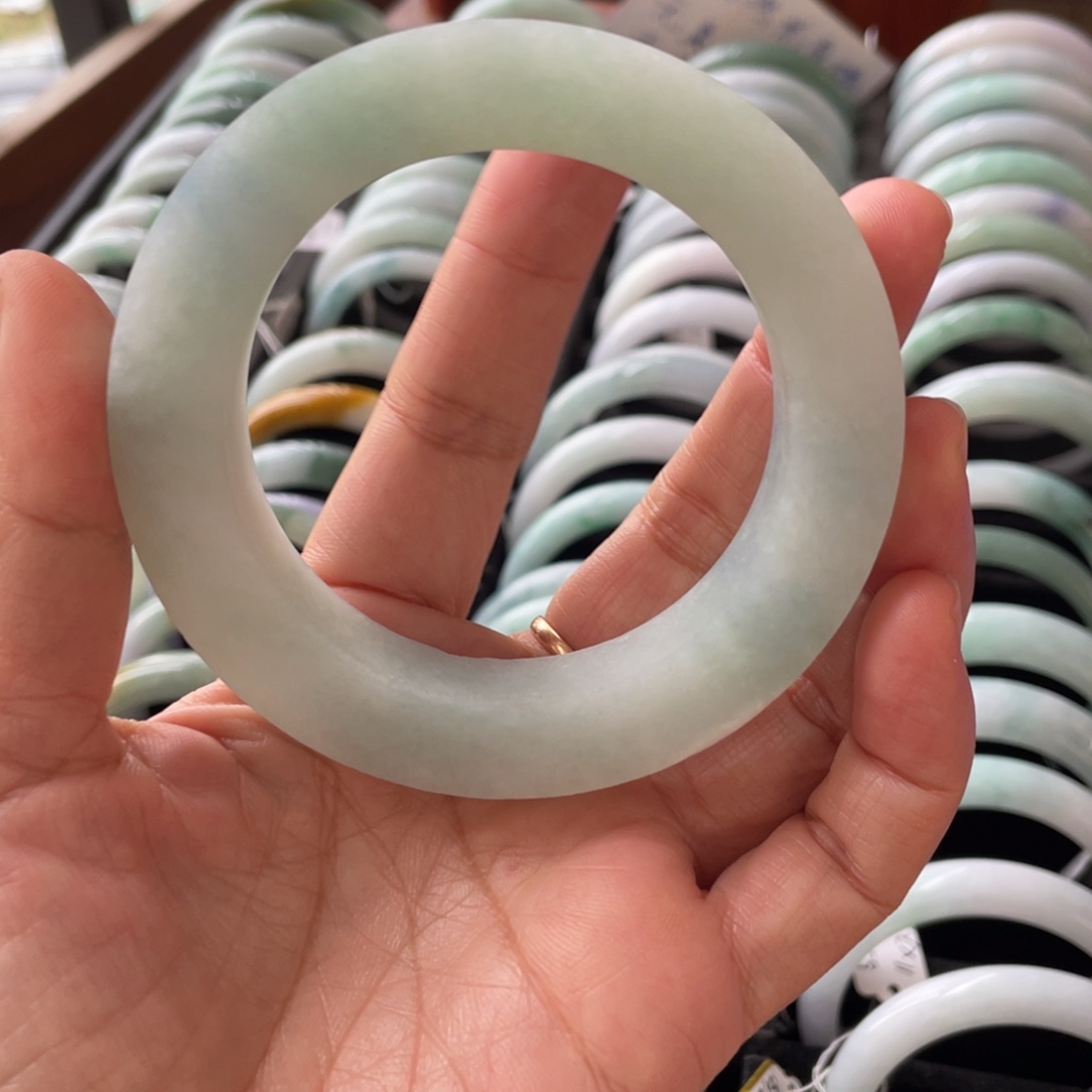 乐***悠翡翠未镶嵌手镯手镯