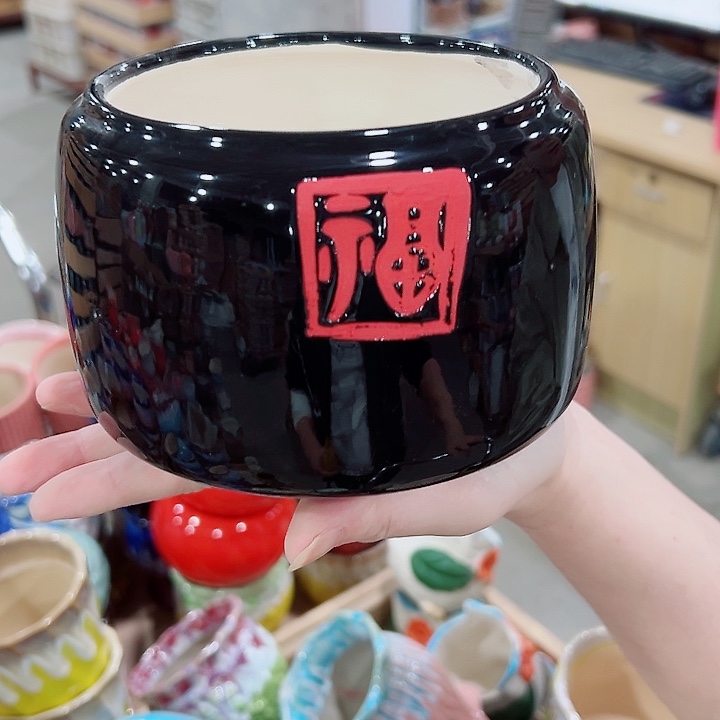 有孔.凑满10元发货多肉陶瓷花盆！