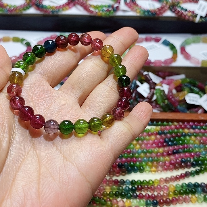 碧玺手链未镶嵌碧玺手链7.8毫米