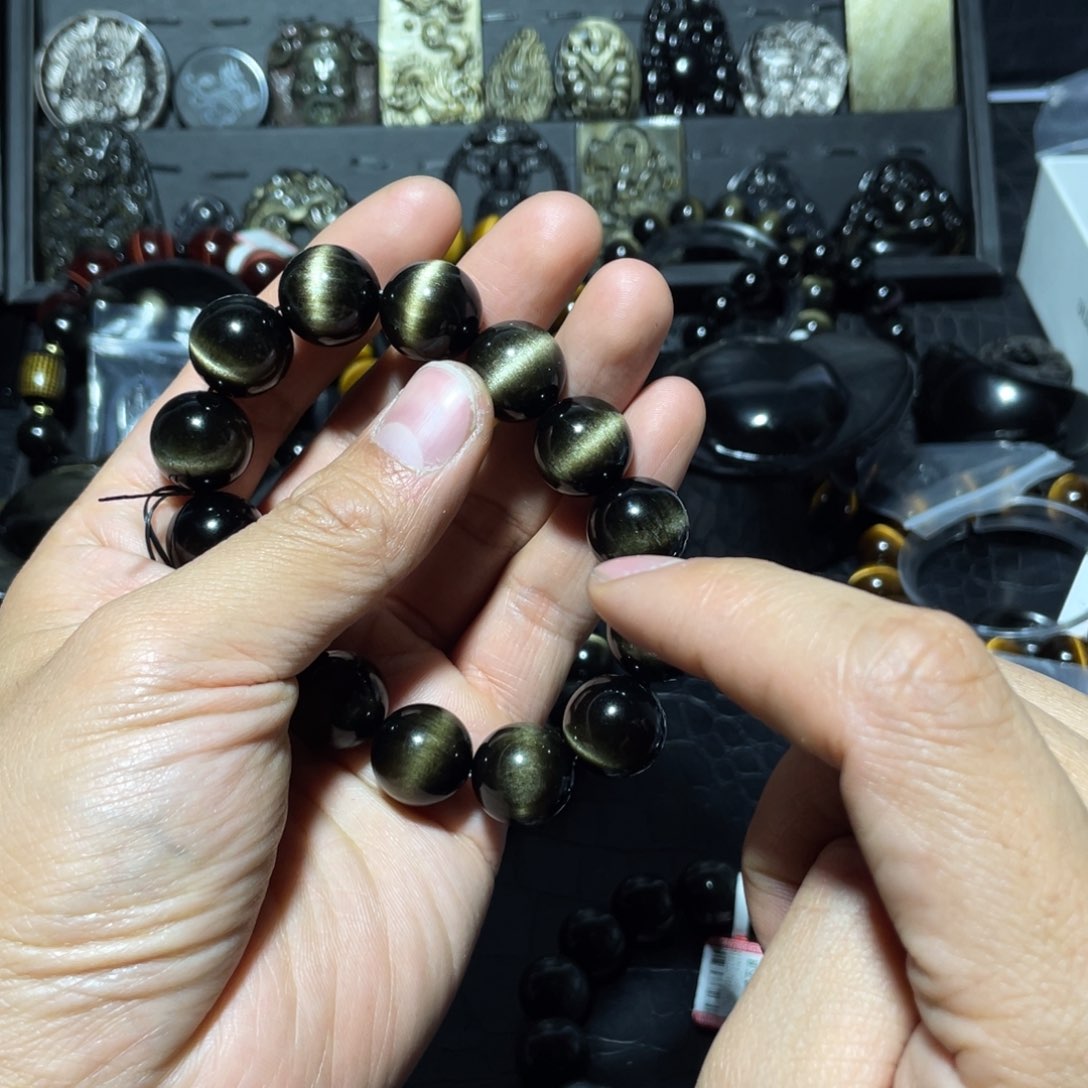 黑曜岩珠宝奇石未镶嵌黔****具