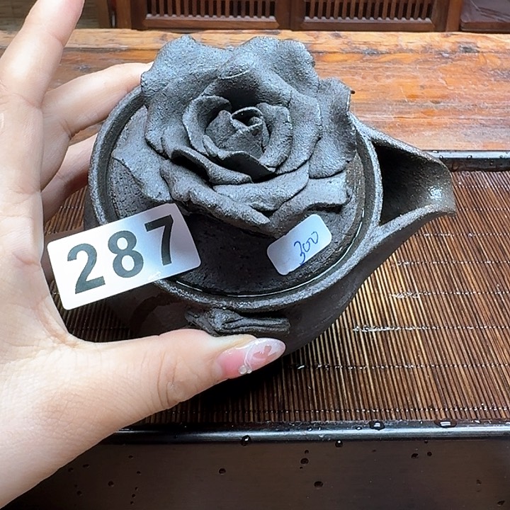 纯手工制作粗陶茶具