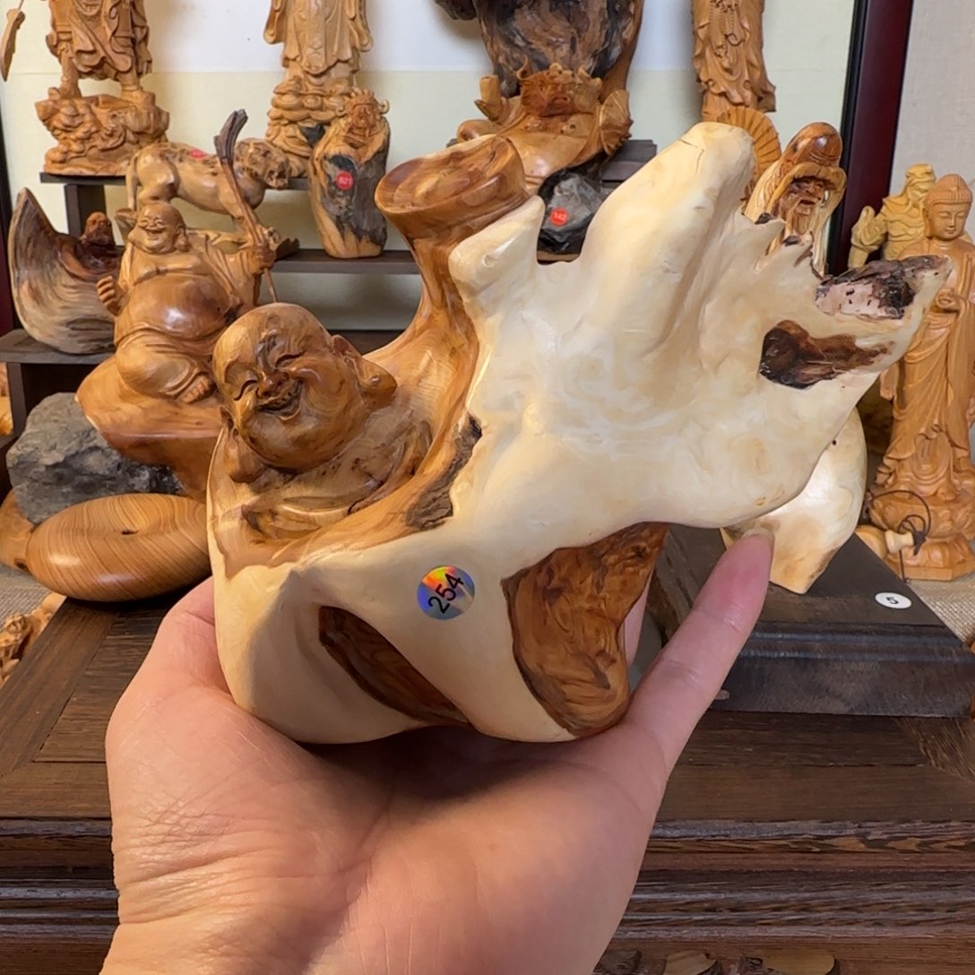 崖柏小木匠艺雕一物一拍