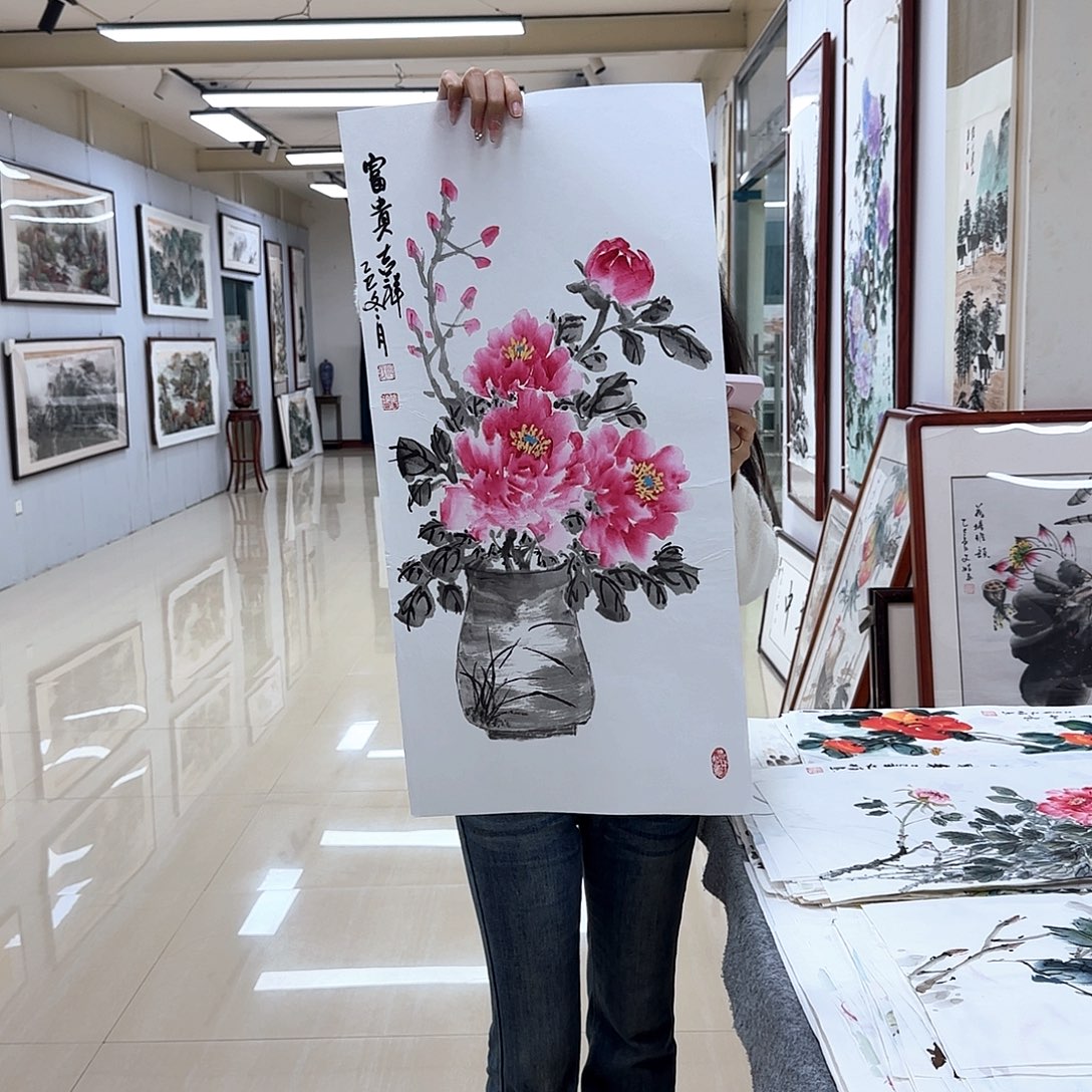 国画国画作品多次