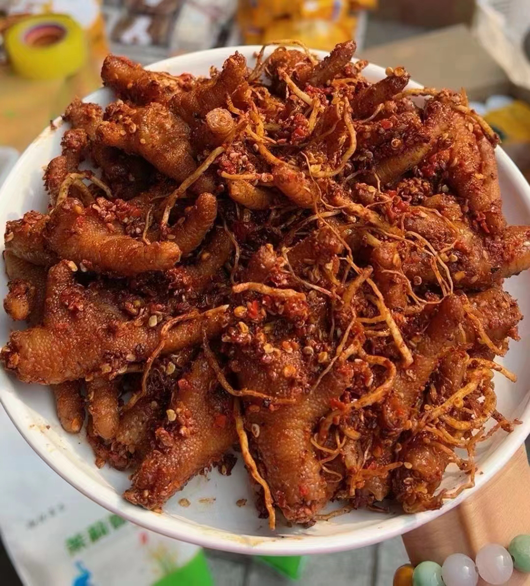 云南特色佤味菜根鸡爪（送一斤牛皮）