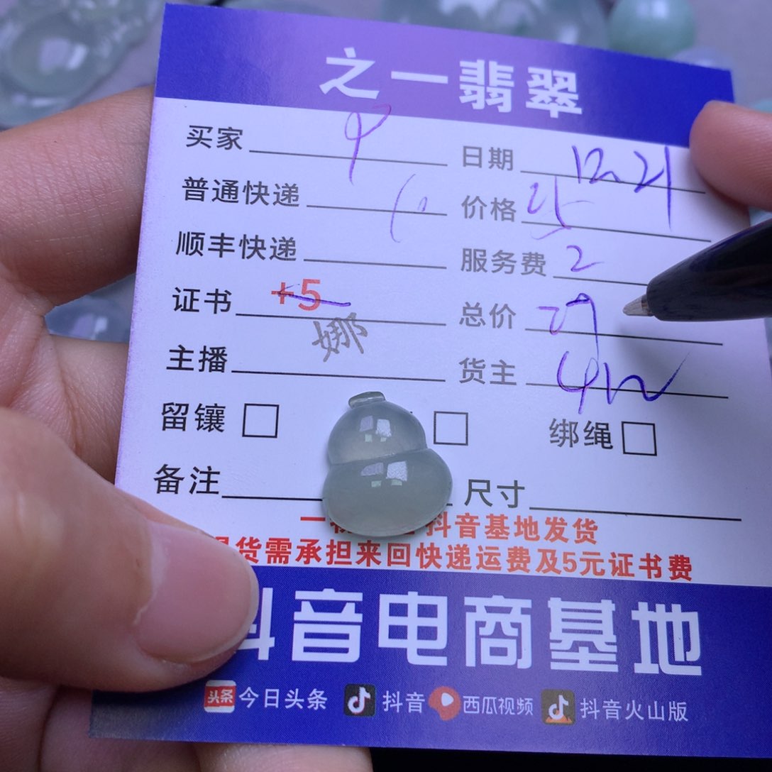 颈饰未镶嵌翡翠P****g