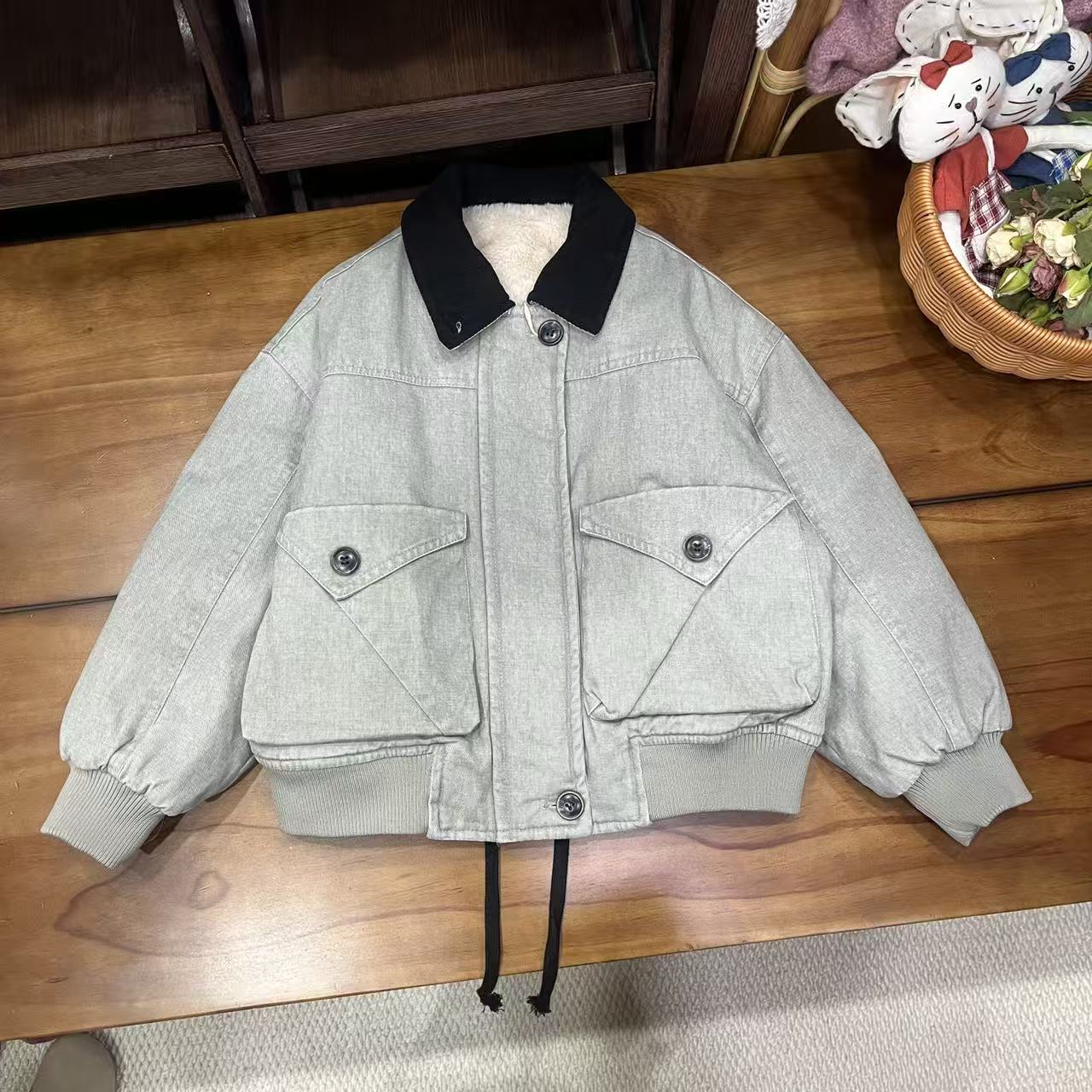 〖姐姐家〗2025冬款萌娃穿搭儿童棉布外套yd52110