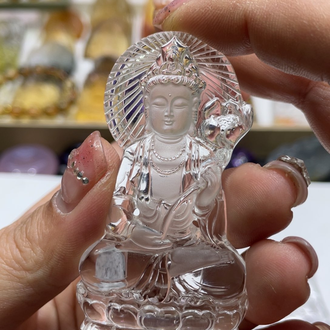 水晶吊坠(赠链)未镶嵌韩*雨定制