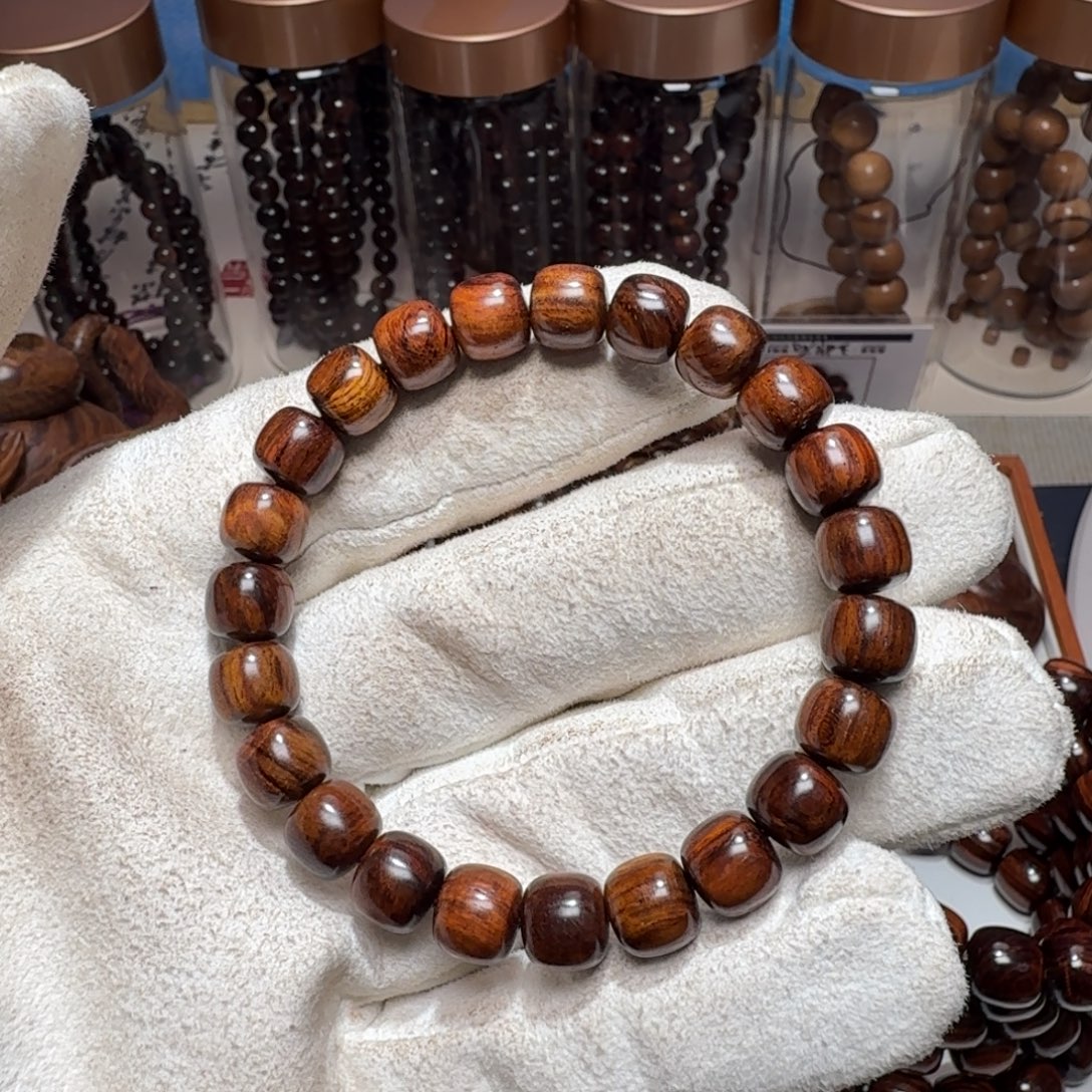 手串/手链黄花梨/降香黄檀海南黄花梨精工8✖️9黄褐色