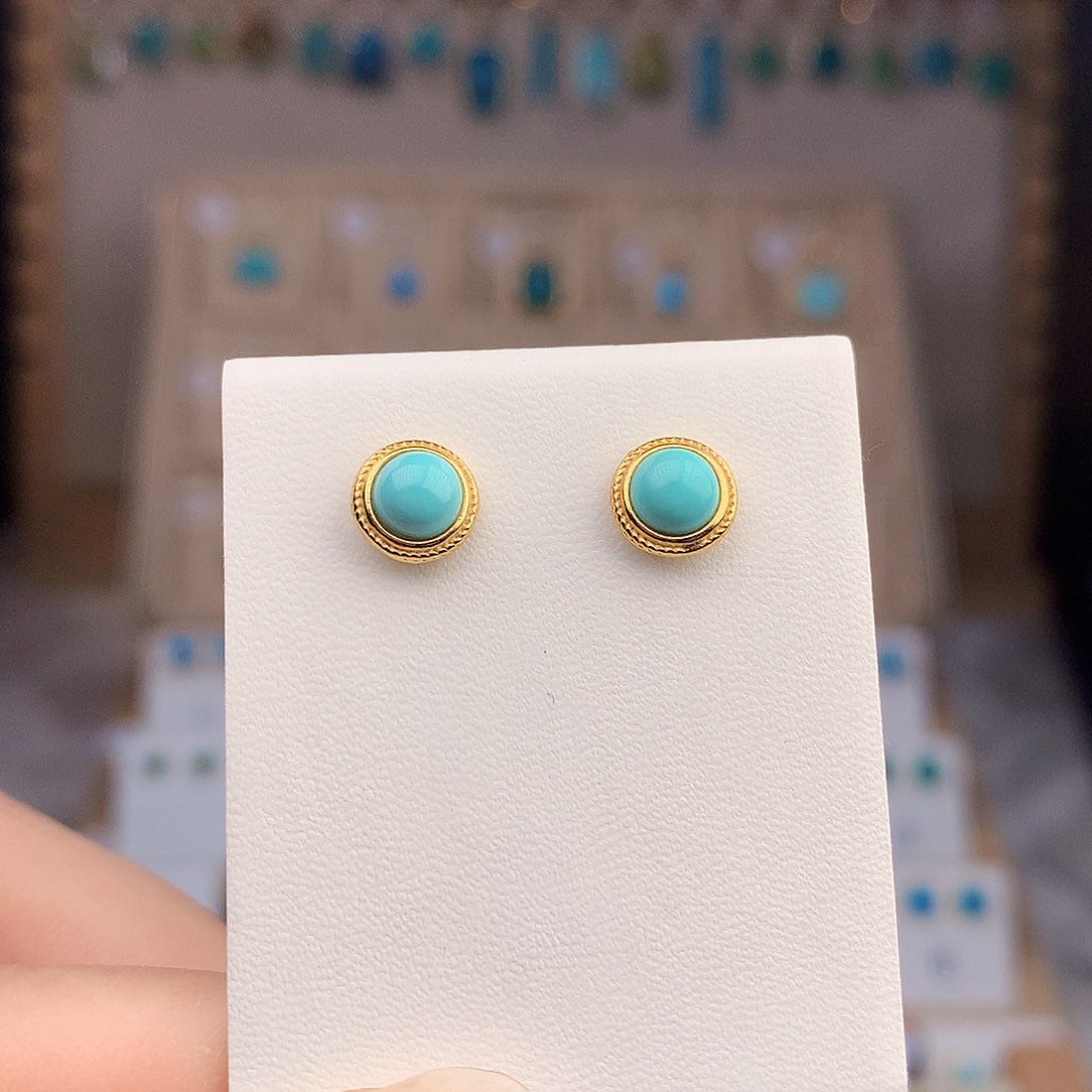 绿松石银S925镶嵌颈饰