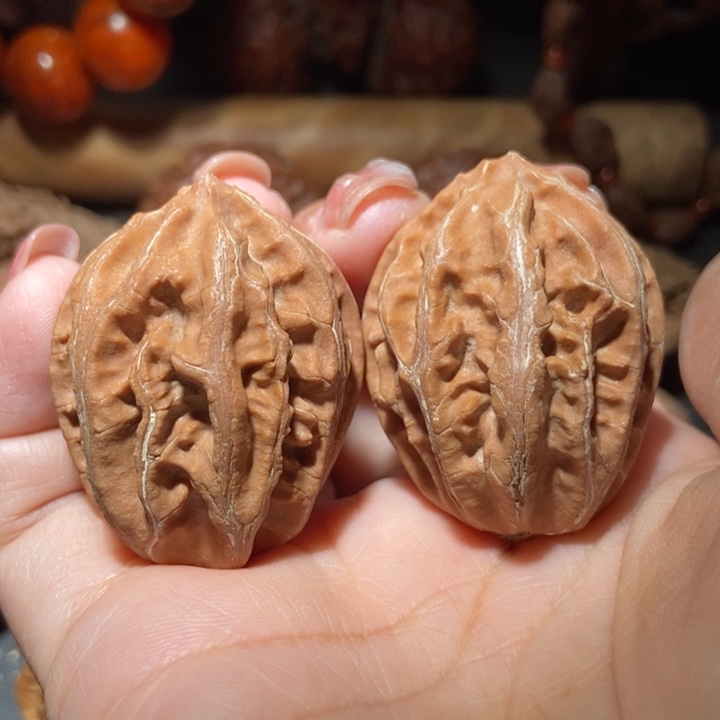 把件文玩核桃东北楸子小雪6