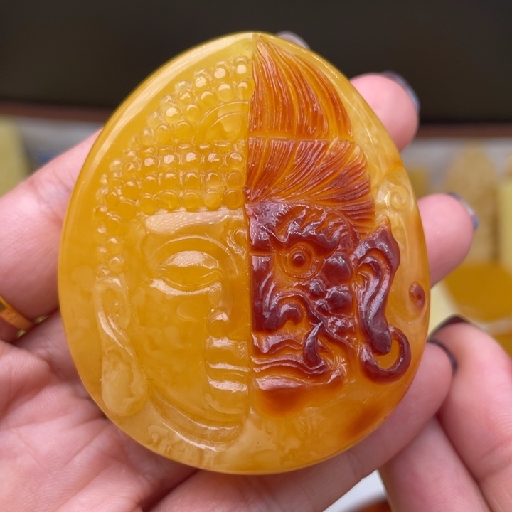 琥珀吊坠(不含链)未镶嵌