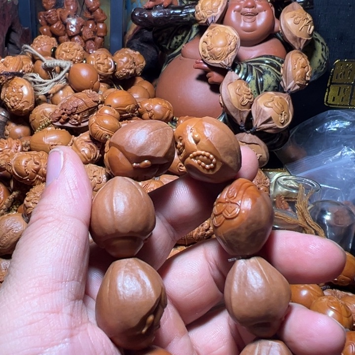 橄榄核手串/手链爱*油2.12包衣弥勒佛