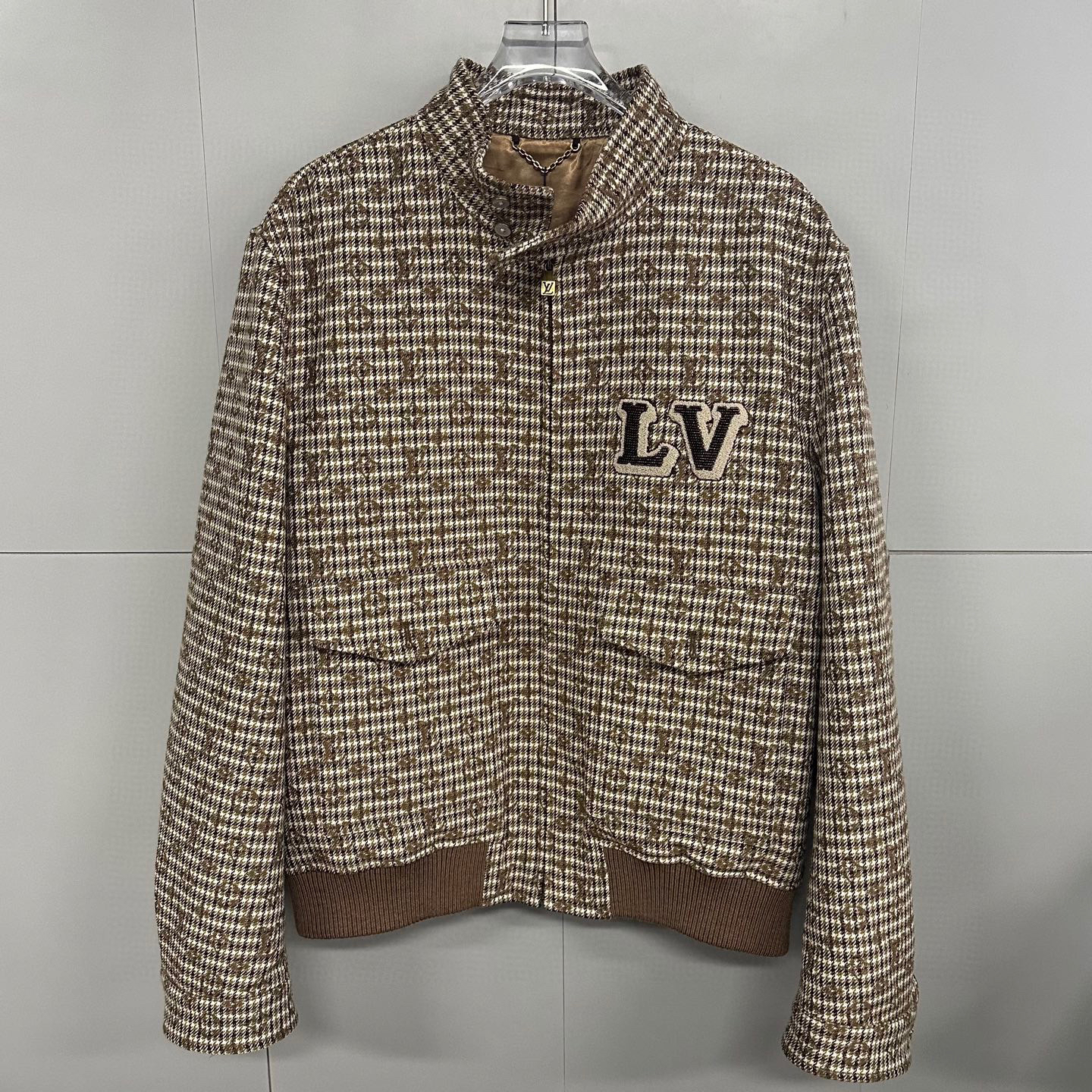 全新未使用 LV SS25 满印千鸟格夹克外套 52码 D19497