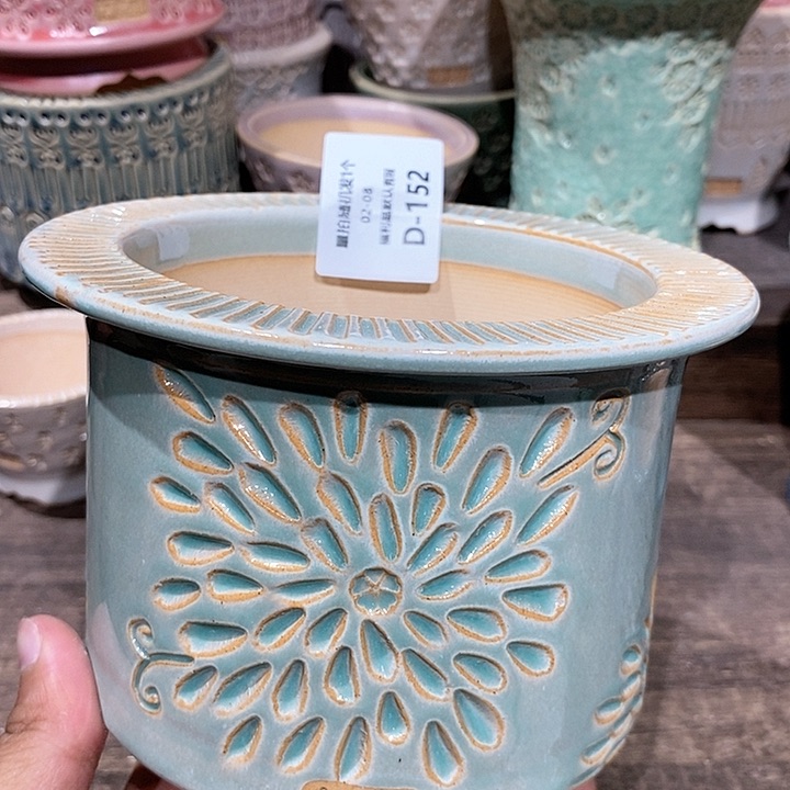 七里烧花盆2-8-152口径10.5