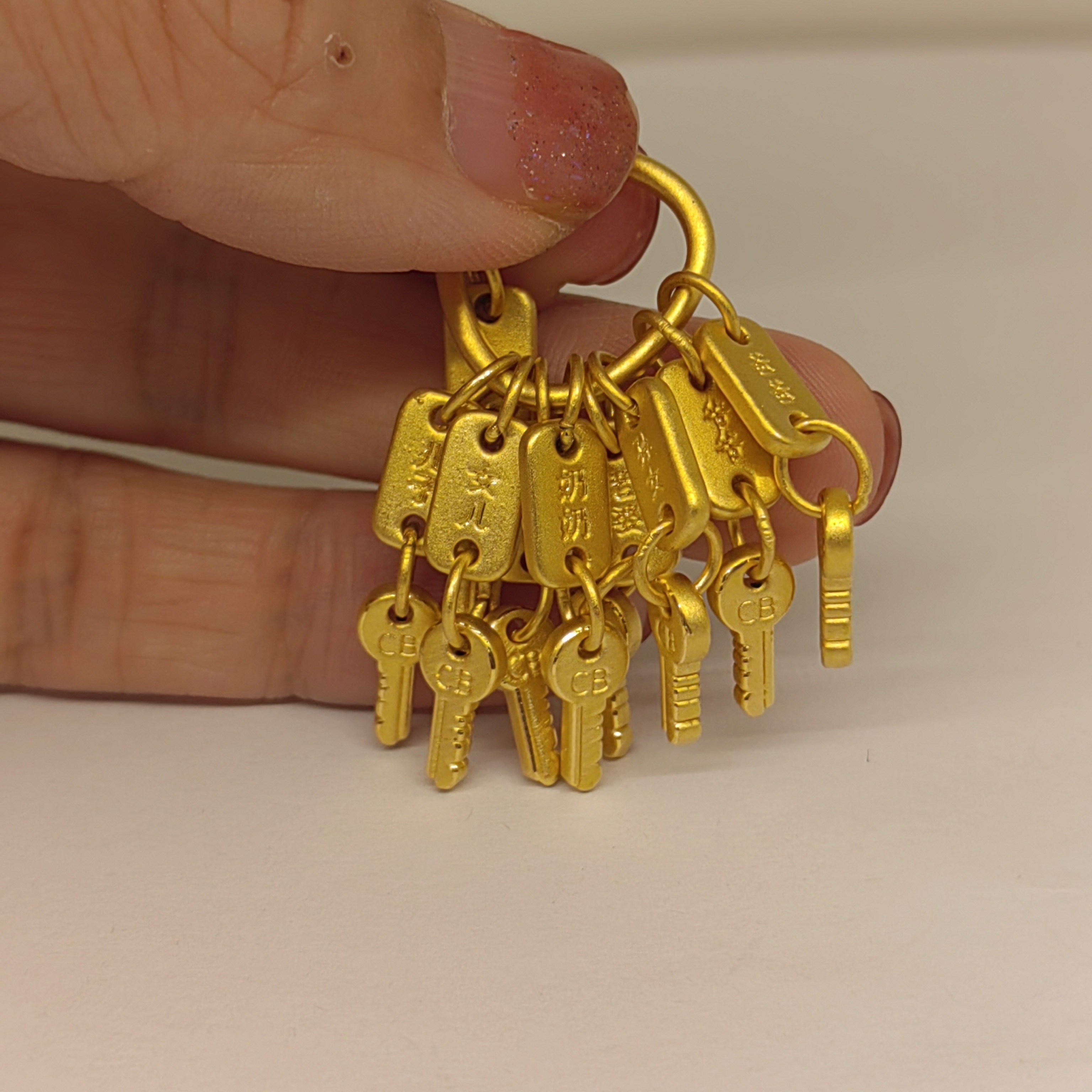 （壹凡黄金）投资金足金999黄金钥匙收租婆钥匙精品摆件收藏