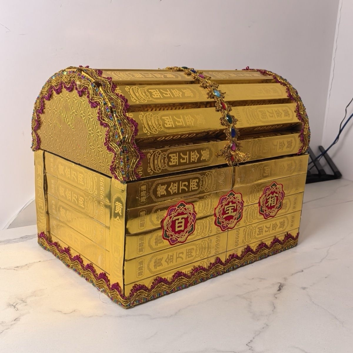 百宝箱中秋折纸材料包半成品加厚金条加厚高亮厂家直材料包无工具