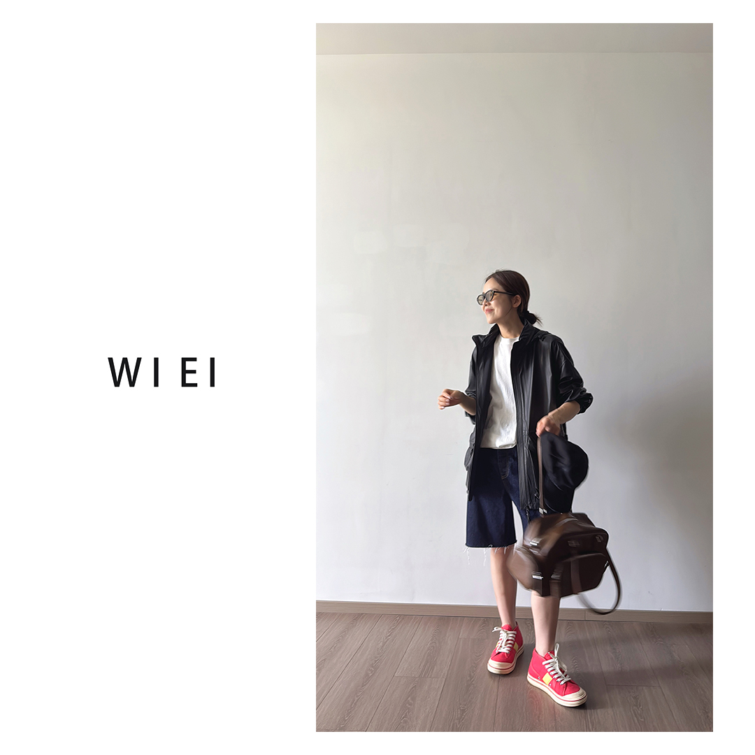 《WI EI》黑标 纸感皮衣*進口羊皮_薄皮超轻连帽真皮外套W25206507